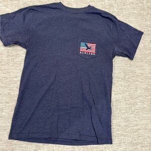 BURLEBO Men’s TShirt. Heather Navy. Size M.
